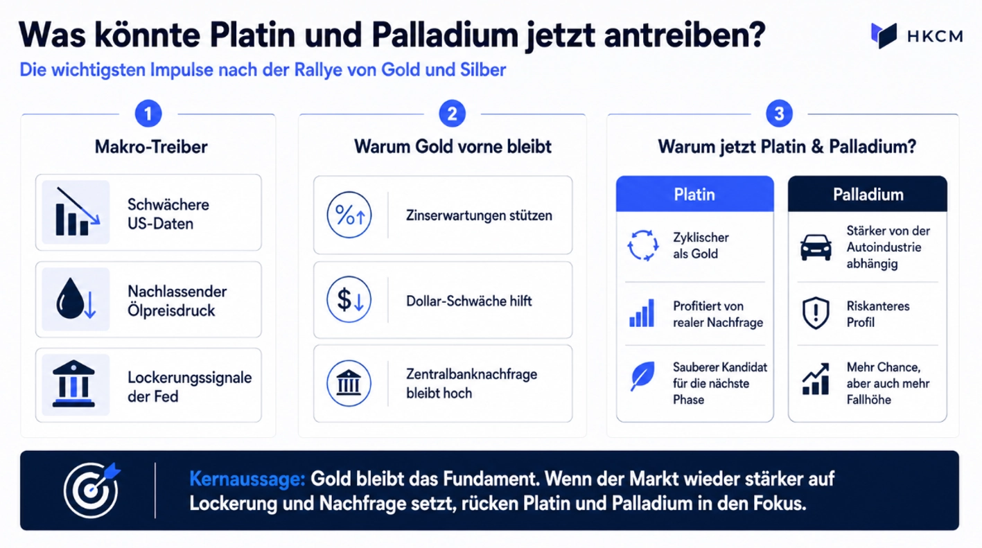 M&ouml;gliche Treiber f&uuml;r Platin & Palladium